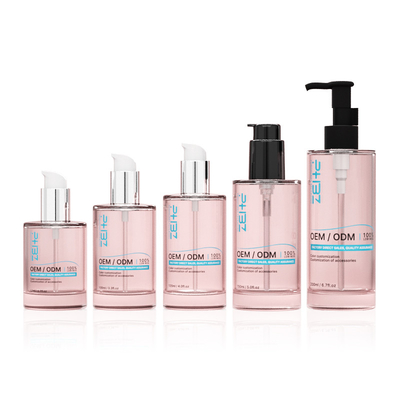 Garrafa Cosmética de Vidro Personalizada 100ml 120ml 150ml Garrafa de Bomba de Loção de Sero