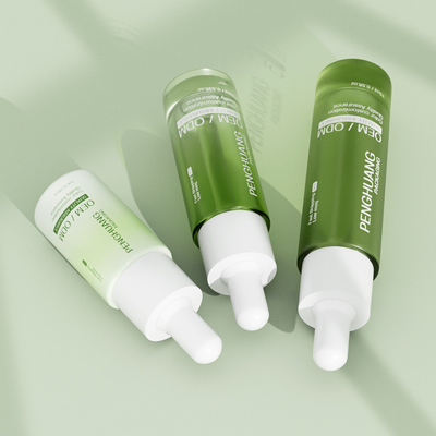Garrafas de colher de sero para cuidados com a pele 5 ml 10 ml 15 ml Tamanho da amostra Garrafa de óleo para cabelo