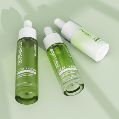 Garrafas de colher de sero para cuidados com a pele 5 ml 10 ml 15 ml Tamanho da amostra Garrafa de óleo para cabelo