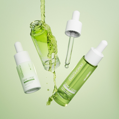 Garrafas de colher de sero para cuidados com a pele 5 ml 10 ml 15 ml Tamanho da amostra Garrafa de óleo para cabelo
