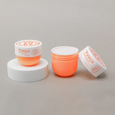 30 ml 50 ml Jar Cosmético de Plástico Eco Friendly Pp Body Butter Cream Jar With Flip Cap Jar