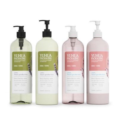 Botão de Loção de Plástico de Atacado Branco1000ml Botão de Shampoo e Conditioner PET Personalizado