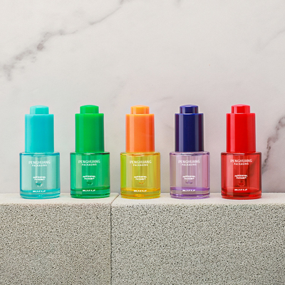 Embalagem de garrafa de vidro de óleo essencial de luxo de 20 ml