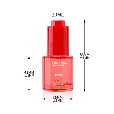Embalagem de garrafa de vidro de óleo essencial de luxo de 20 ml