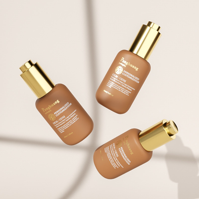 Frascos conta-gotas de soro 30ml Frasco de vidro de óleo essencial com conta-gotas de pressão