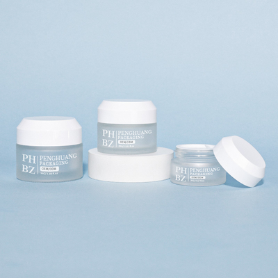 Potes de Vidro Creme 5-100g Embalagem para Cuidados com a Pele Recipiente de Vidro Pote Cosmético