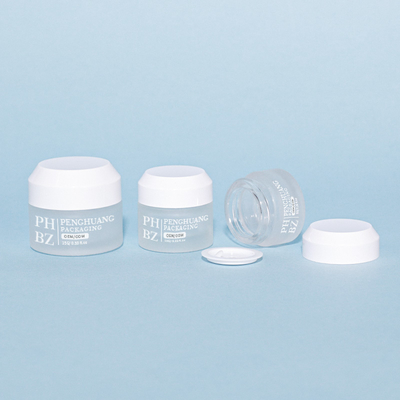 Potes de Vidro Creme 5-100g Embalagem para Cuidados com a Pele Recipiente de Vidro Pote Cosmético