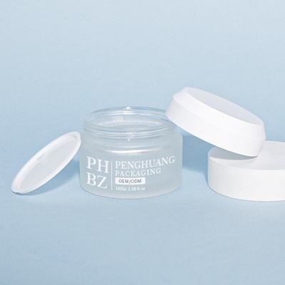 Potes de Vidro Creme 5-100g Embalagem para Cuidados com a Pele Recipiente de Vidro Pote Cosmético
