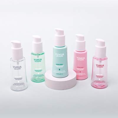 Botão de bomba de loção facial de plástico 50ml Botão de soro de óleo cónico para soluções eficazes de cuidados com a pele