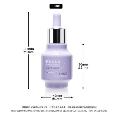 Frascos conta-gotas de soro com capacidade de 50ml com serigrafia/estampagem a quente/rotulagem personalizadas Tempo de impressão 15-20 dias