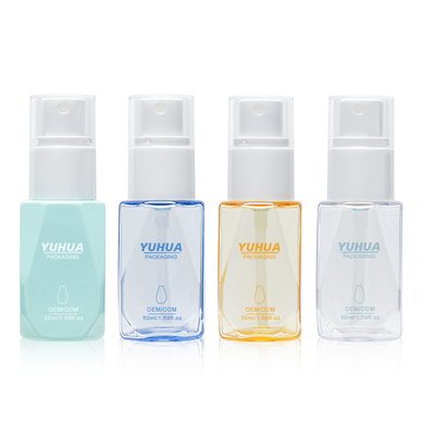 Spray de protetor solar transparente em frasco de spray de plástico PET para benefícios hidratantes