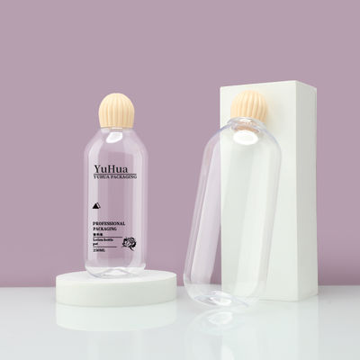 Recyclable 250ml/400ml Plastic Lotion Pump Bottle with Screw Top Cap for Skincare Serum Toner and Shampoo
