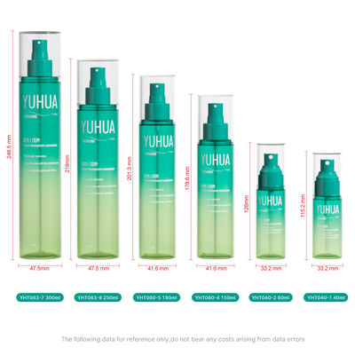 Frasco de spray PET com serigrafia e padrão de spray de névoa fina