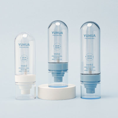 Botelha de spray de plástico redonda Capacidade 30ml Logotipo Como seu requisito 50ml 60ml 80ml