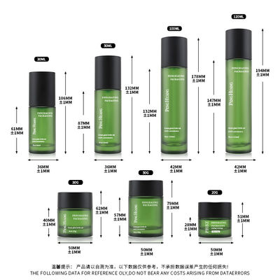 ODM/OEM Accepted Glass Cosmetic Bottle Set Ideal for Your Customized Performance Products