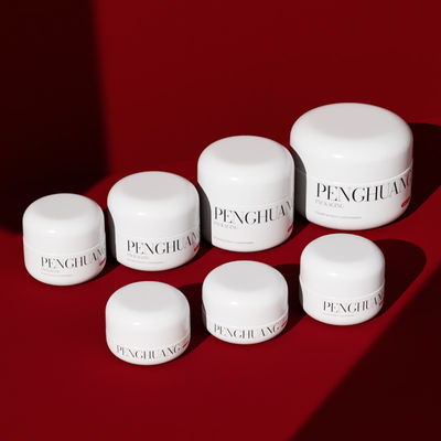 Pote de Creme de Vidro Branco/Transparente/Personalizado Perfeito para Sua Linha de Cuidados com a Pele de Luxo