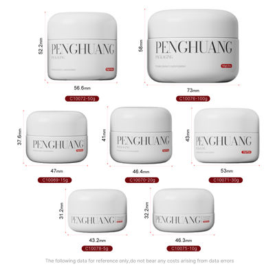 Potes de Vidro Cremosos Personalizados para Protetor Labial em Branco/Transparente/Personalizado com Logotipo Personalizado e Cor/Impressão Personalizada