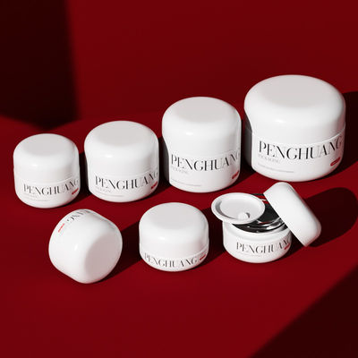 Potes de Vidro Cremosos Personalizados para Protetor Labial em Branco/Transparente/Personalizado com Logotipo Personalizado e Cor/Impressão Personalizada