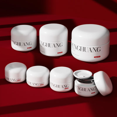 Potes de Vidro Cremosos Personalizados para Protetor Labial em Branco/Transparente/Personalizado com Logotipo Personalizado e Cor/Impressão Personalizada