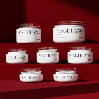 Potes de Vidro Cremosos Personalizados para Protetor Labial em Branco/Transparente/Personalizado com Logotipo Personalizado e Cor/Impressão Personalizada