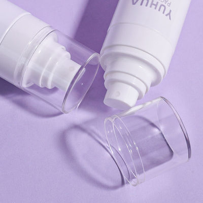 Frasco de spray de plástico com estampagem a quente Logotipo personalizado conforme sua necessidade Ideal para spray hidratante, spray de protetor solar, frasco de spray fixador de maquiagem