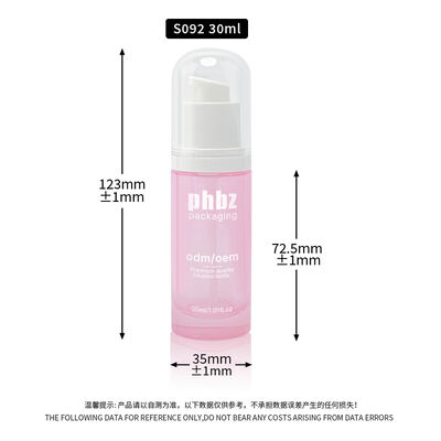 Botões de vidro para loções de vidro com acessório de bomba Material de garrafa de vidro resistente concebido para loções de beleza e cuidados com a pele