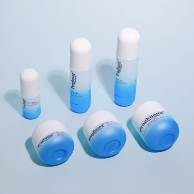 Conjunto de Embalagens Cosméticas de Vidro com Tratamento de Superfície de Serigrafia com Logotipo Personalizado e Personalização de Cor