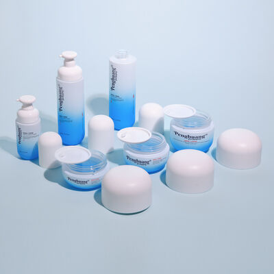 Conjunto de Embalagens Cosméticas de Vidro com Tratamento de Superfície de Serigrafia com Logotipo Personalizado e Personalização de Cor