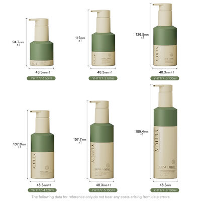 Frasco pulverizador compacto e de plástico, perfeito para loções cosméticas, cremes, séruns capilares e óleos, com fecho de tampa de rosca seguro