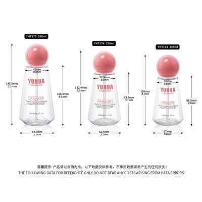 Frasco pulverizador de plástico transparente recarregável com borrifador fino, perfeito para desinfetantes, óleos essenciais e produtos para cuidados com os cabelos