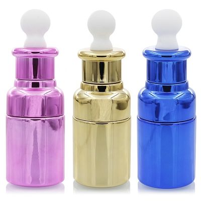 garrafa colorida do conta-gotas do espaço livre vazio cosmético da essência do óleo do soro da garrafa 35ml de vidro em S020 conservado em estoque