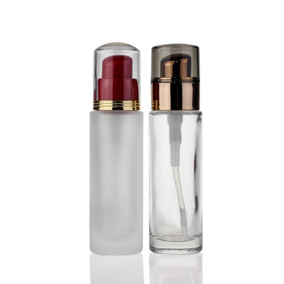 garrafa 30ml de vidro delgada para a loção líquida do corpo da fundação que empacota F073