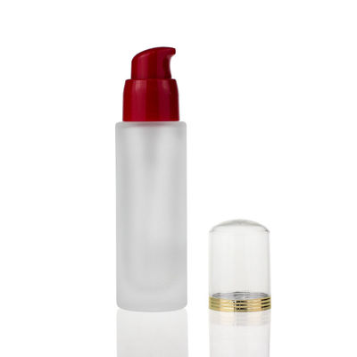 garrafa 30ml de vidro delgada para a loção líquida do corpo da fundação que empacota F073