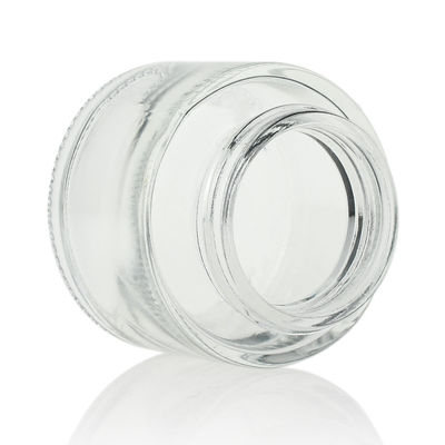 Frasco cosmético cosmético do vidro 50ml do recipiente do creme claro por atacado do preço de fábrica