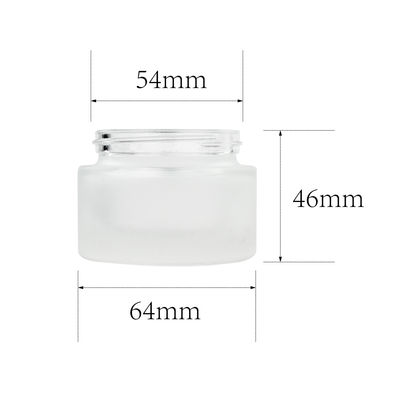 200g geou os frascos de vidro com o ODM do OEM das tampas do ouro customizável