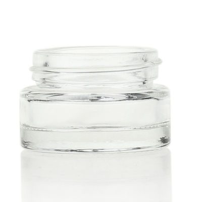 espaço livre de vidro do frasco de creme cosmético de 3ml 15ml 20ml com tampas do ouro