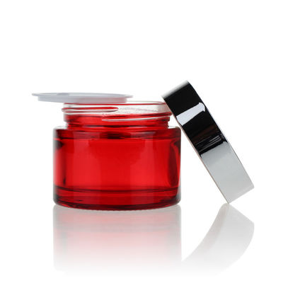 Selagem ajustada de empacotamento cosmética luxuosa vermelha do tampão de parafuso do pulverizador da bomba 30ml-120ml