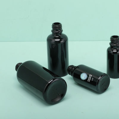 Garrafa preta de bambu redonda do conta-gotas do óleo 5ml essencial