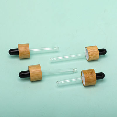 Garrafa preta de bambu redonda do conta-gotas do óleo 5ml essencial