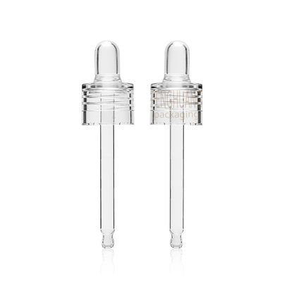 garrafa de vidro transparente do conta-gotas para o soro 30ml