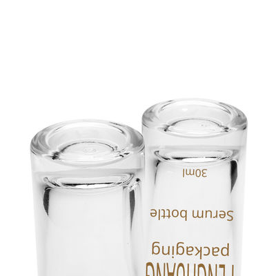 garrafa de vidro transparente do conta-gotas para o soro 30ml