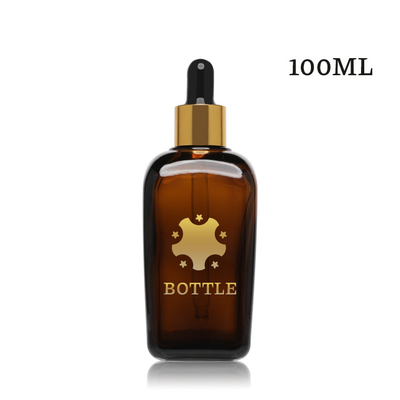 O conta-gotas do soro dos cuidados com a pele engarrafa garrafas de Amber Essential Oils Cosmetic Glass