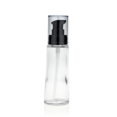 impressão líquida da tela da garrafa da fundação 50ml com tampão claro