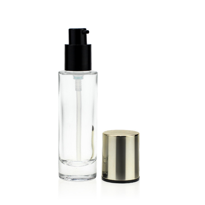 a bomba de vidro da fundação 30ml líquida clara engarrafa o empacotamento cosmético