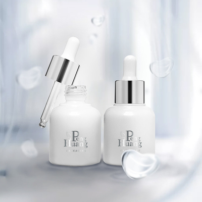 Conta-gotas de bambu vazio de vidro cosmético da garrafa 30ml de óleo essencial do soro