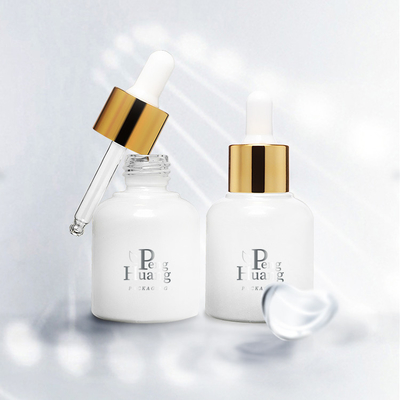 Conta-gotas de bambu vazio de vidro cosmético da garrafa 30ml de óleo essencial do soro