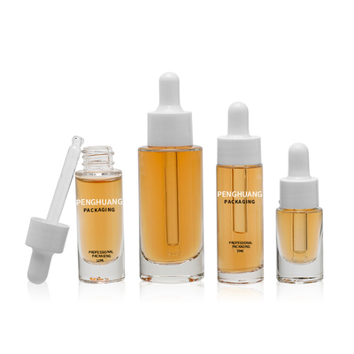 da garrafa de vidro do soro de 5ml 10ml 30ml garrafas de vidro de empacotamento cosméticas do conta-gotas