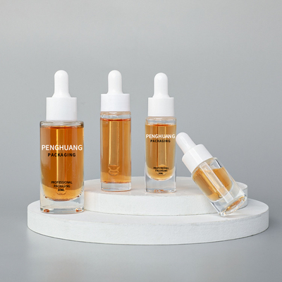 da garrafa de vidro do soro de 5ml 10ml 30ml garrafas de vidro de empacotamento cosméticas do conta-gotas