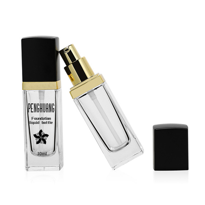 A fundação líquida clara do quadrado 30ml engarrafa o recipiente de creme da emulsão