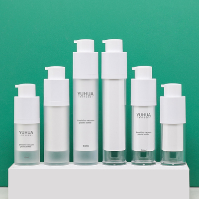 Forma redonda clara plástica das garrafas 15ml 30ml 50ml do empacotamento de FDA